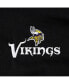 Фото #2 товара Men's Black Minnesota Vikings Journey Workwear Tri-Blend Full-Zip Jacket