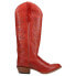Фото #1 товара Justin Boots Whitley Embroidered 15 Inch Square Toe Cowboy Womens Red Casual Bo