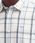 Men's Lerwick Short Sleeve Button-Front Check Pattern Shirt