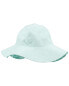 Toddler Ocean Print Reversible Swim Hat 2T-4T