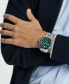ფოტო #3 პროდუქტის Men's Series 800 Swiss Quartz Chronograph Performance Silver-Tone Steel Watch 42mm