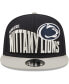 ფოტო #3 პროდუქტის Men's Navy Penn State Nittany Lions Two-Tone Vintage-Like Wave 9FIFTY Snapback Hat
