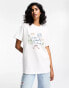 Фото #1 товара ASOS DESIGN oversized tee with enjoy yourself oversized graphic in white