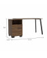 Petra Writing Desk, One Shelf, One Cabinet, One Drawer