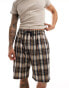 Reclaimed Vintage longline check short in cord