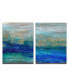 Фото #1 товара 'Ocean Spray' 2 Piece Abstract Canvas Wall Art Set