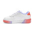Фото #5 товара Puma Cali Lollipop Perforated Lace Up Toddler Girls White Sneakers Casual Shoes
