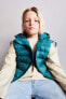 Water-repellent extra light hooded gilet