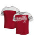ფოტო #1 პროდუქტის Big Girls Crimson Alabama Crimson Tide Practically Perfect Striped T-shirt