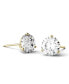 ფოტო #8 პროდუქტის Moissanite Martini Stud Earrings (1 ct. t.w. Diamond Equivalent) in 14k white or yellow gold