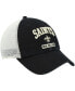 Men's Black, White New Orleans Saints Morgantown Trucker Clean Up Snapback Hat