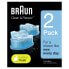 Фото #2 товара Braun Clean & Renew Refill Cartridges CCR – 2 Pack - Cleaning cartridge - Blue - Braun - Braun Clean&Charge - 395 g - 89 mm