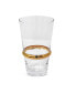 Stripe Highball Glasses, Set of 6