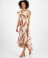 ფოტო #3 პროდუქტის Women's Printed High-Low Dress