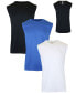 Фото #1 товара Men's Moisture-Wicking Wrinkle Free Performance Muscle Tee, Pack of 3