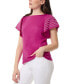 ფოტო #3 პროდუქტის Women's Boat-Neck Flutter-Sleeve Top