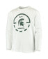 ფოტო #3 პროდუქტის Big Boys White Michigan State Spartans Basketball Legend Performance Long Sleeve T-shirt