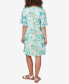 Фото #2 товара Petite Tropical Puff Print Dress