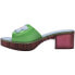 MELISSA Shape + Lazy Oaf heel sandals Pink / Hgreen / Blue, 41-42 - фото #3