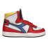 Diadora Mi Basket Dessau High Top Mens Red, White Sneakers Casual Shoes 178601-