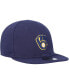 Фото #3 товара Infant Boys and Girls Navy Milwaukee Brewers My First 9FIFTY Adjustable Hat