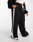 Фото #1 товара ASOS DESIGN Curve pull on trouser with contrast panel in black