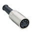 Lumberg 0122 03 - DIN 3 poles - Black - Nickel,Zinc - Silver - 30 m? - 60 V