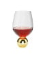 Wine Glasses on Gold Ball Pedestal, Set of 6