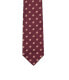 Красный шелковый галстук с мотивом для мужчин ISAIA 288824 Men's Silk Red Motif Tie 7 fold - фото #1