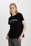 Kadın T-shirt Siyah C2581ax/bk81