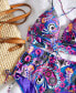 Фото #6 товара Juniors' Floral-Print Tie-Back Bikini Top, Created for Macy's