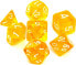 Фото #1 товара Rebel Komplet kości RPG kryształowe żółte (106262)
