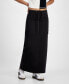 ფოტო #3 პროდუქტის Juniors' Drawstring Cargo-Pocket Maxi Skirt