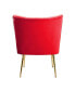 Фото #31 товара 25" Wide Upholstered Tufted Velvet Accent Chair With Metal Leg