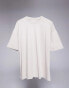 ASOS DESIGN essential oversized t-shirt in stone Красный, M - Chest 40 - фото #4