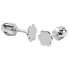 Silver earrings with synthetic pearl 2 in 1 438 001 01785 04