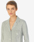 ფოტო #2 პროდუქტის Knit Notch Collar Cotton Sleep Shirt