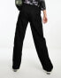 ONLY wide leg cargo trousers in black