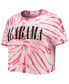 ფოტო #3 პროდუქტის Women's Crimson Alabama Crimson Tide Showtime Tie-Dye Crop T-shirt