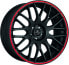 Колесный диск литой Barracuda Karizzma mattblack PureSports / Color Trim rot - DS5 8x18 ET33 - LK4/100 ML73.1 8, R18, 33, 73.1, 4, 100 - фото #1