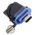 Фото #4 товара Verbatim Dual - USB 3.0 Drive 32 GB - USB-C / USB-A - Blue - 32 GB - USB Type-A / USB Type-C - 3.2 Gen 1 (3.1 Gen 1) - Capless - 3.6 g - Black - Blue - Silver