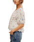 ფოტო #3 პროდუქტის Women's Chloe Printed Cotton Cutout Tie-Back Top