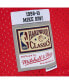 Men's Mike Bibby Red, Teal Vancouver Grizzlies 1998/99 Hardwood Classics Fadeaway Swingman Player Jersey