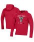 Men's and Women's Red Texas Tech Red Raiders 2023 On Court Bench Shooting Long Sleeve Hoodie T-shirt