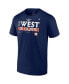 ფოტო #3 პროდუქტის Men's Navy Houston Astros 2022 AL West Division Champions Locker Room T-shirt