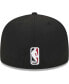 Шапка мужская New Era Miami Heat черно-белая с ультрафиолетовой защитой 59FIFTY 7 3/8 - фото #3