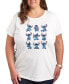 ფოტო #1 პროდუქტის Trendy Plus Size Stitch Graphic T-shirt