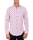 ფოტო #1 პროდუქტის Men's Regular-Fit Non-Iron Performance Stretch Flower-Print Button-Down Shirt