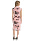 Women's Printed Mesh Sleeveless Dress