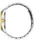 ფოტო #2 პროდუქტის Men's Two-Tone Stainless Steel Bracelet Watch 42mm